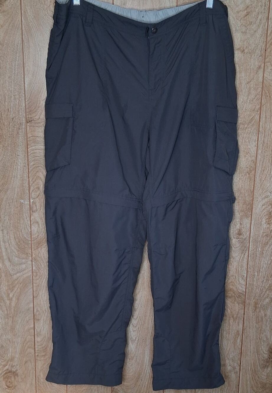 Ladies REI Co-op Convertible Pant Gray/Brown Size 20W Lots of Pockets